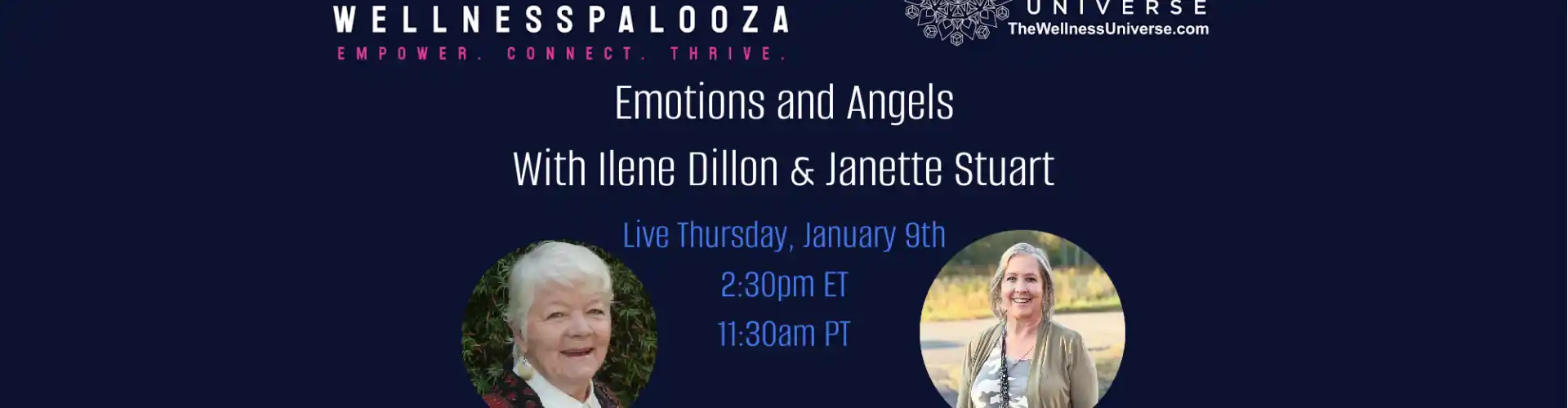 Wellnesspalooza 2025 Duygular ve Melekler Ilene Dillon ve Janette Stuart ile - Online Class by The Wellness Universe